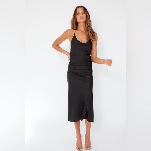 Black Slip Dress - Picture 4 of 11